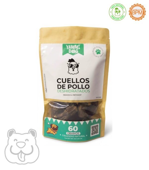 Cuello de pollo deshidratado