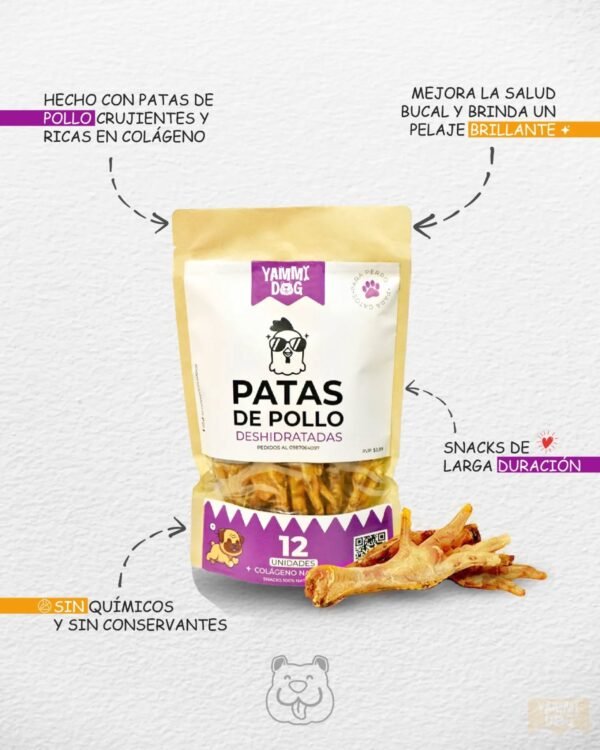 Patitas de pollo deshidratadas