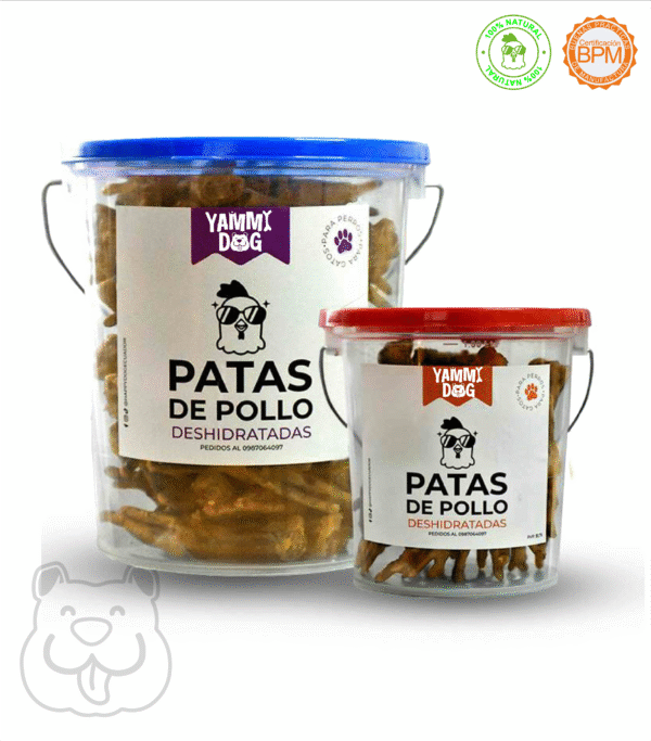 Patas de pollo deshidratadas 55 unidades