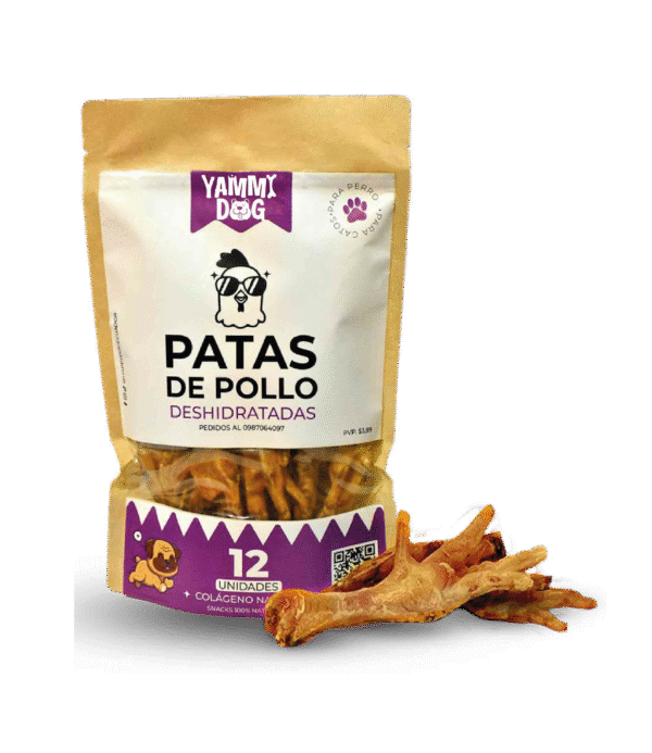Patitas de pollo deshidratadas